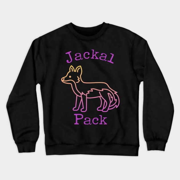 Jackal Pack Crewneck Sweatshirt by Slightly Unhinged